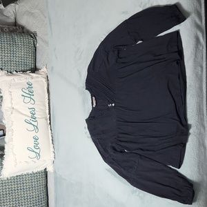 Womens Size Large black blouse by Lucky Brand